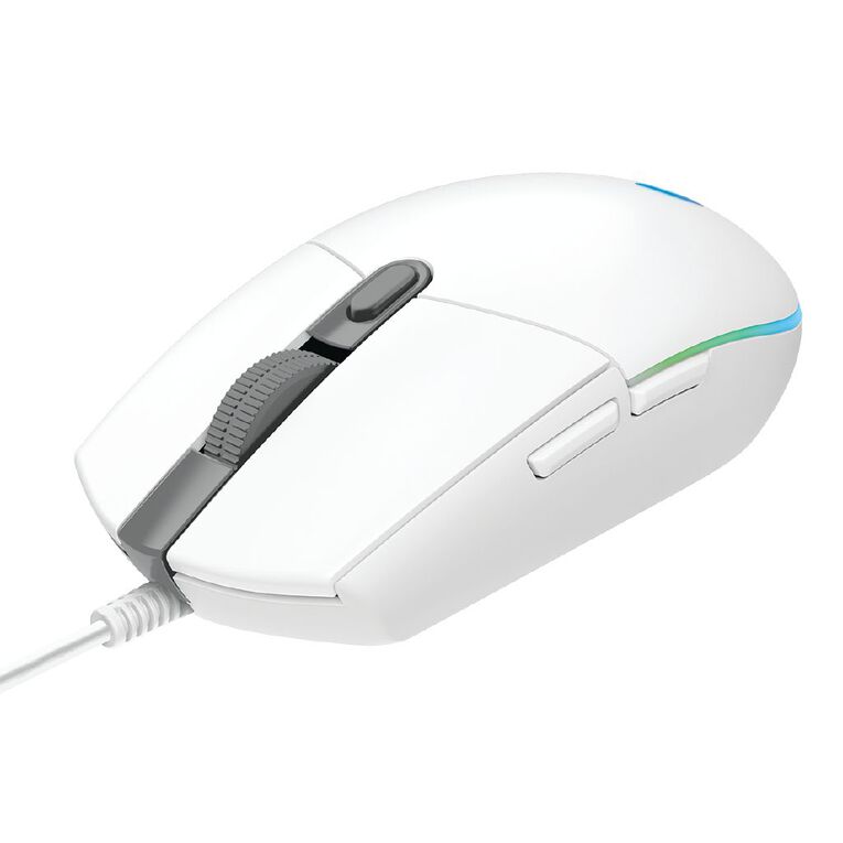 Logitech G203 LIGHTSYNC RGB Gaming Mouse White - High Performance 8K DPI Sensor
