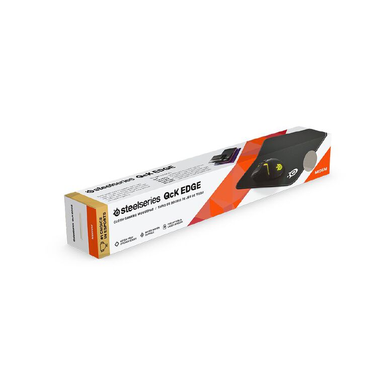 Steelseries QcK Edge Medium Gaming Mouse Pad: Precision Control, Durable Stitched Edges