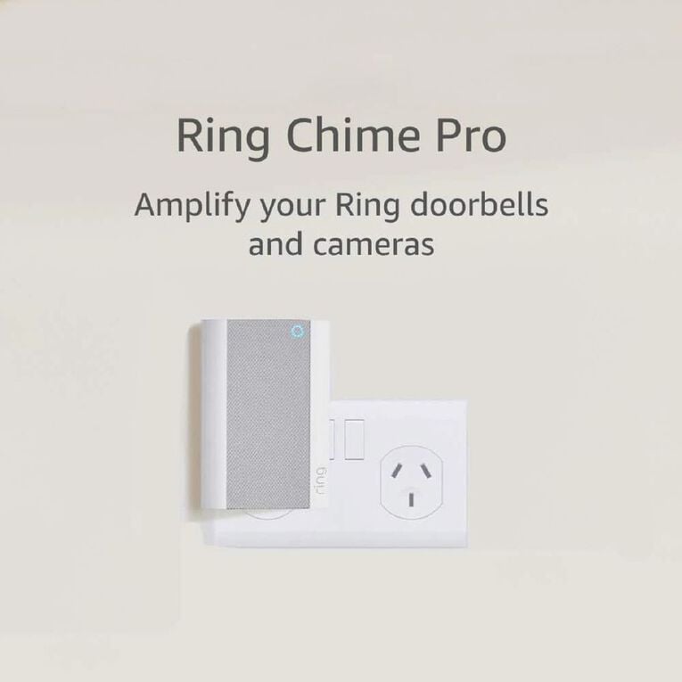 Ring All-New Chime Pro: Smart Wi-Fi Extender, Nightlight & Doorbell Chime
