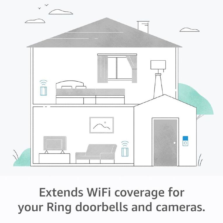 Ring All-New Chime Pro: Smart Wi-Fi Extender, Nightlight & Doorbell Chime