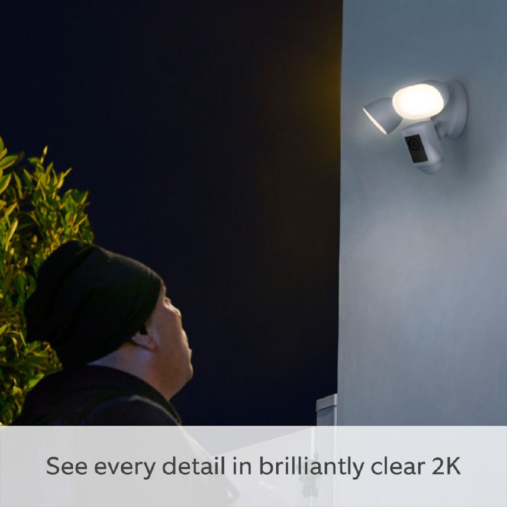 Ring Floodlight Cam Pro 2K Wired – Black: Advanced Outdoor Smart Security Camera