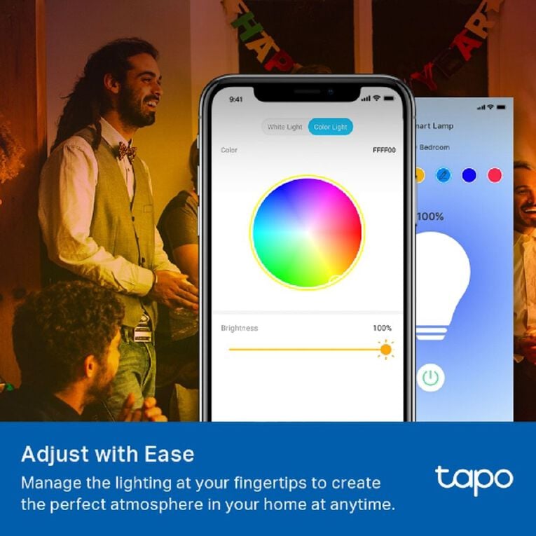 TP-Link Tapo L530B Smart Wi-Fi Multicolour LED Bulb B22 Dimmable Voice Control