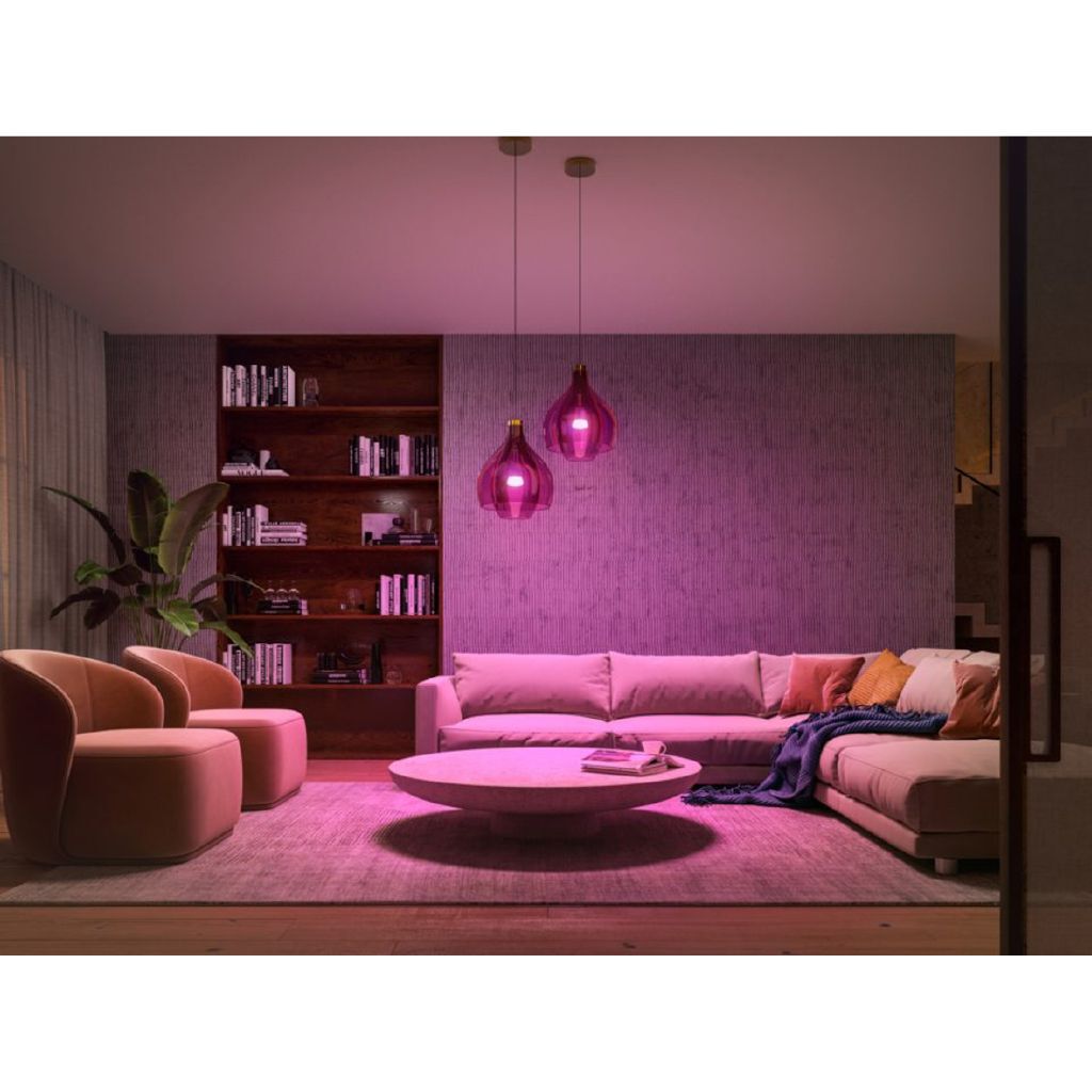 Philips Hue White & Colour Ambience 11W A60 3-Bulb Smart Lighting Starter Kit B22