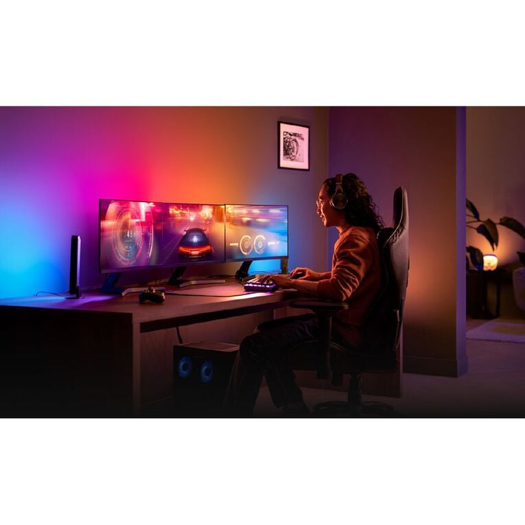 Philips Hue Play Gradient Lightstrip for PC 32-34 Inch Monitor Gaming