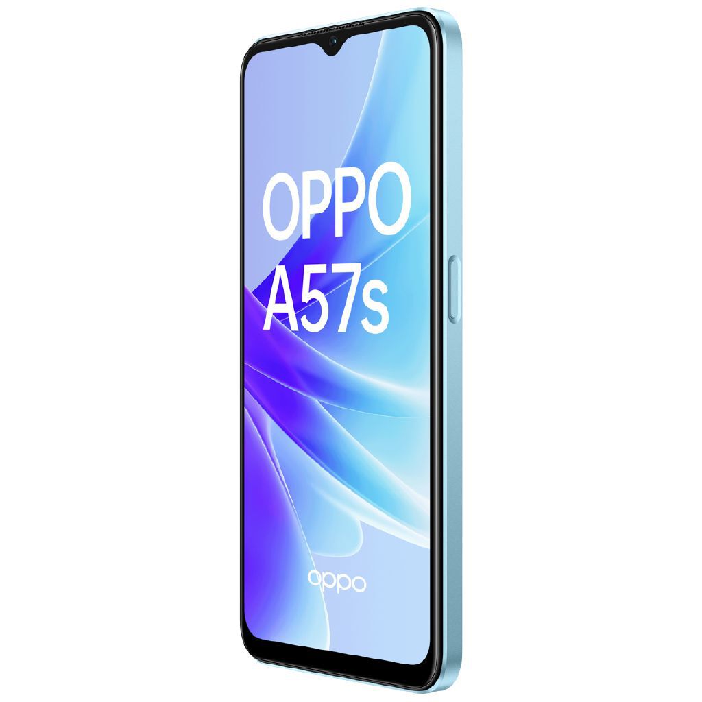 OPPO A57s Sky Blue Smartphone with 5000mAh Battery, 50MP AI Camera, 128GB Storage