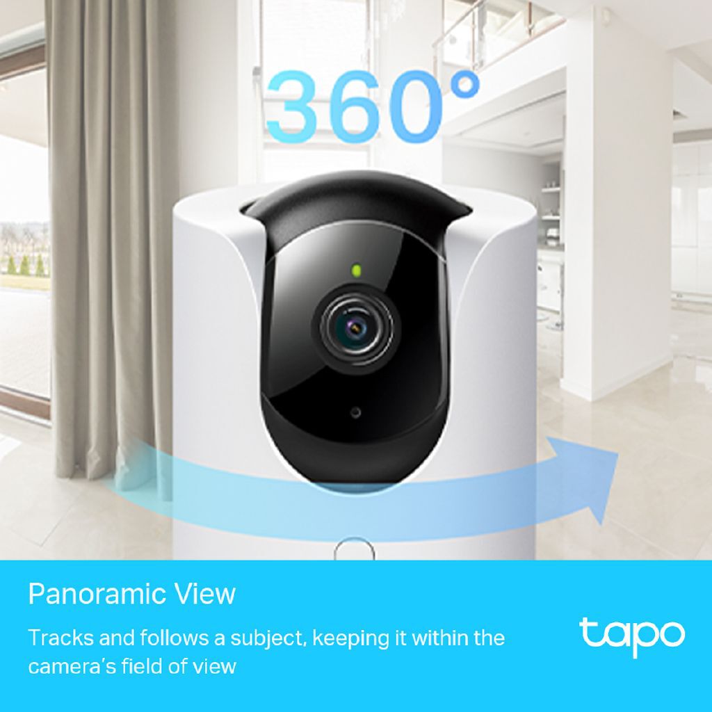 TP-Link Tapo C225 2K HD Pan/Tilt AI Home Security Wi-Fi Camera Starlight Night Vision