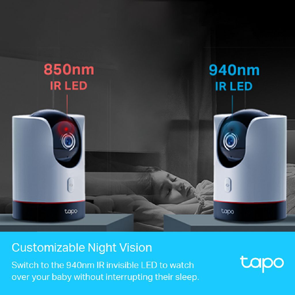 TP-Link Tapo C225 2K HD Pan/Tilt AI Home Security Wi-Fi Camera Starlight Night Vision