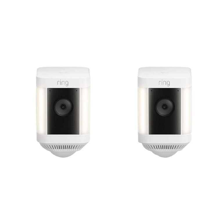 Ring Spotlight Cam Plus Battery 2-Pack: Wireless 1080p HD Security Camera