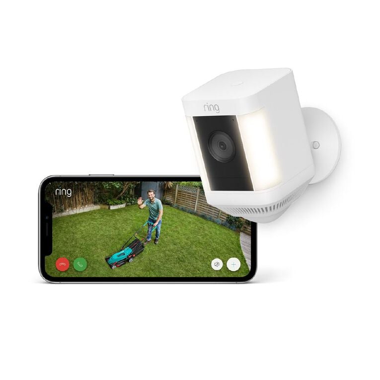 Ring Spotlight Cam Plus Battery 2-Pack: Wireless 1080p HD Security Camera