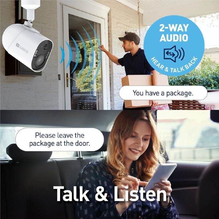 Swann Xtreem 4K Wireless Battery Security Camera with 120-Day Charge