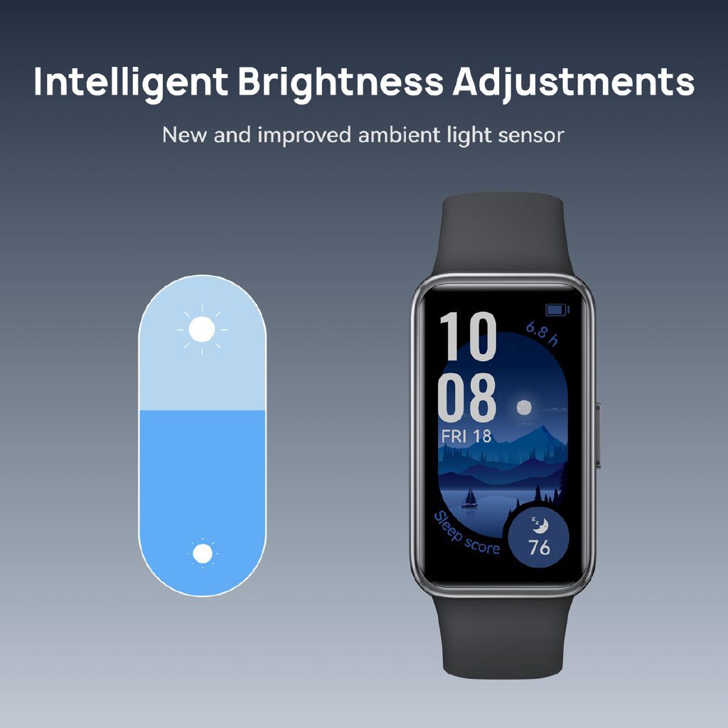 Huawei Band 9 Lemon Yellow Smart Fitness Tracker with AMOLED Display, Health Monitoring, Long Battery Life