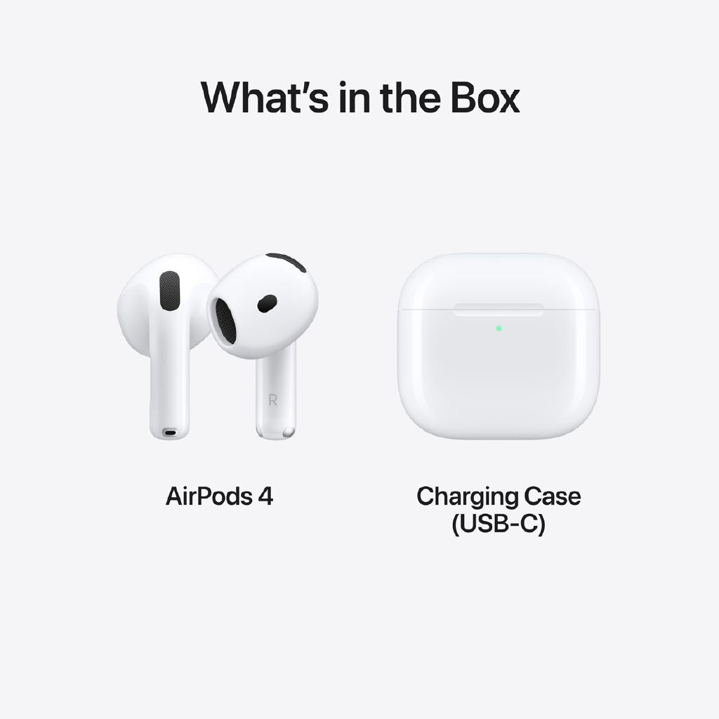 Apple AirPods 4: H2 Chip, Immersive Spatial Audio, 30-Hour Battery Life
