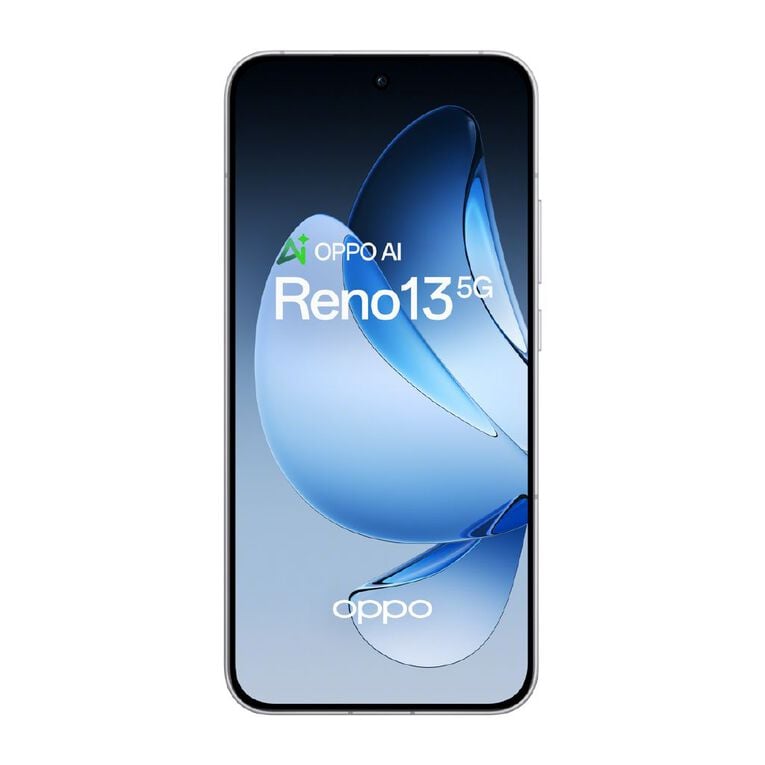 OPPO Reno13 5G Plume White: 5600mAh Battery, 80W SuperVOOC, IP69 Rated, 256GB