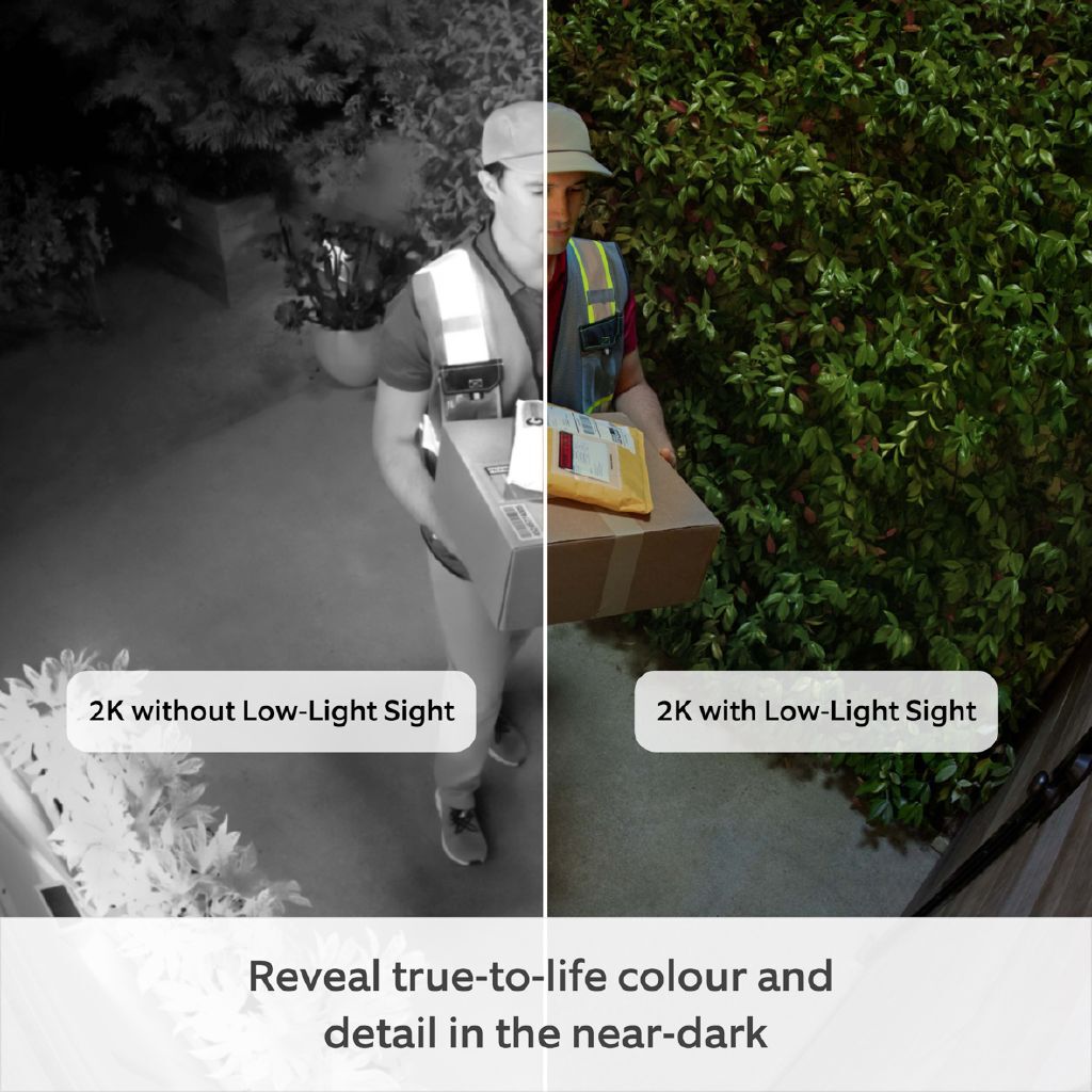 Ring Outdoor Camera Plus 2K HD Wireless Battery Security Surveillance System - Black