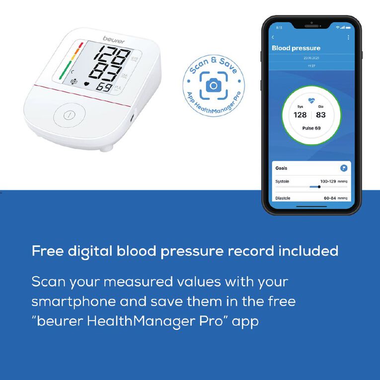 Beurer BM23 Automatic Upper Arm Blood Pressure Monitor with Irregular Heartbeat Detection