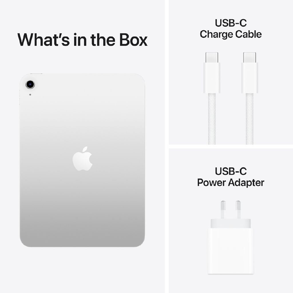 Apple iPad 11-inch WiFi Tablet: A16 Bionic Chip, 128GB Storage, Silver