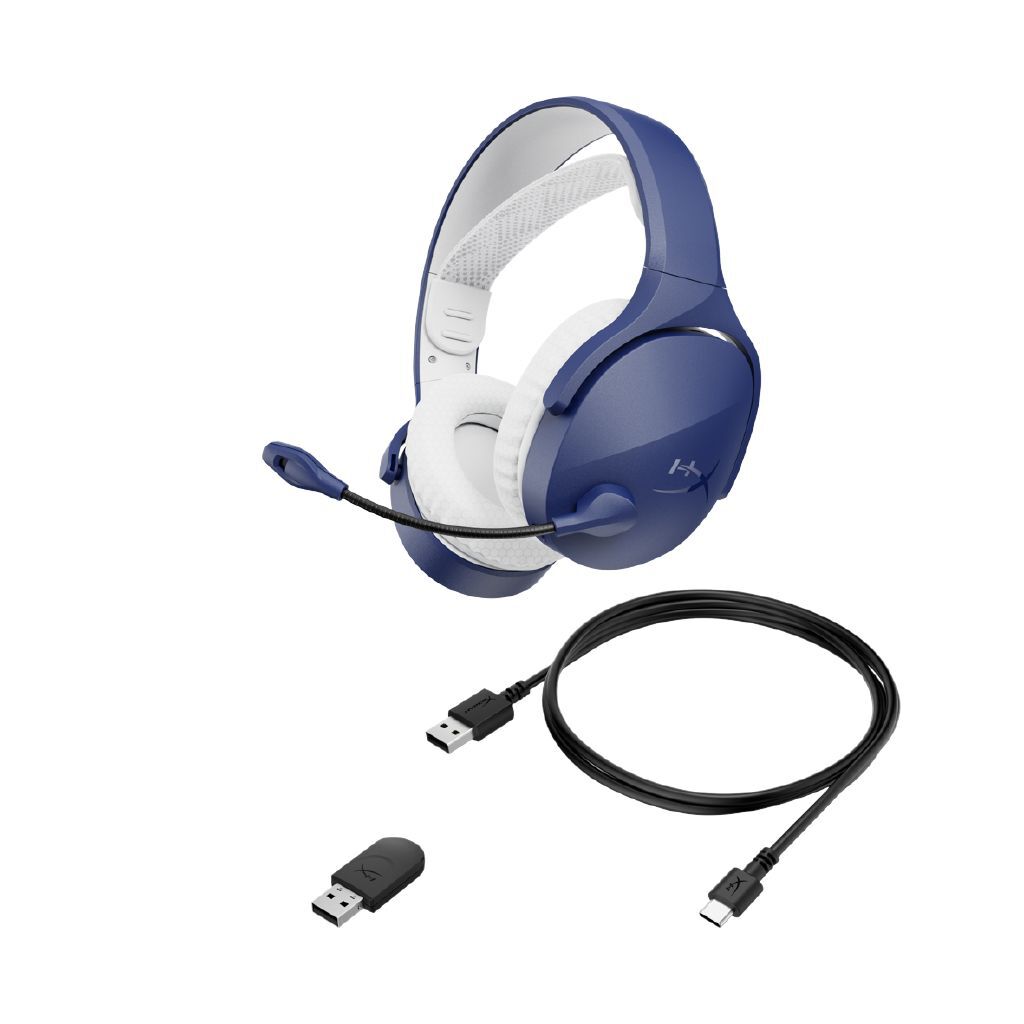 HyperX Cloud Jet Wireless Gaming Headset Blue - Dual Connectivity, Long Battery Life