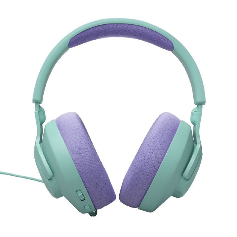 JBL Quantum 100M2 Wired Gaming Headset: Immersive Sound, Detachable Mic, Cyan
