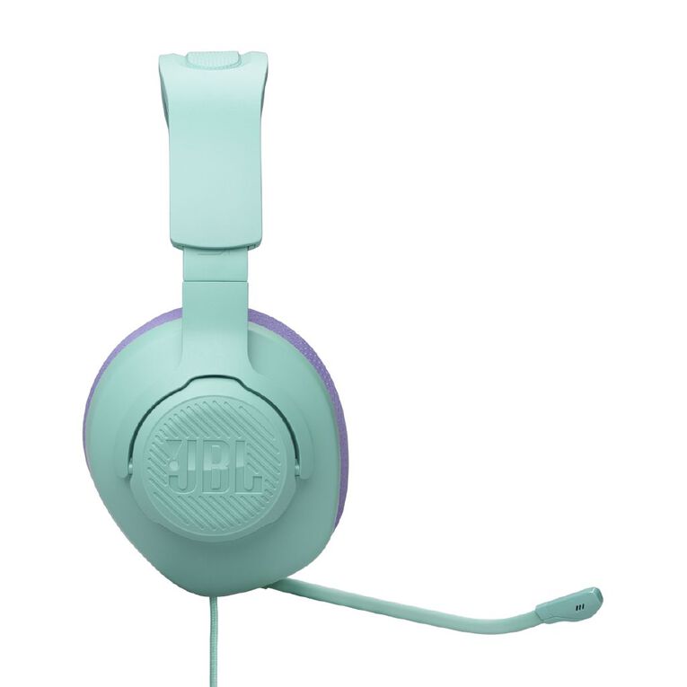 JBL Quantum 100M2 Wired Gaming Headset: Immersive Sound, Detachable Mic, Cyan