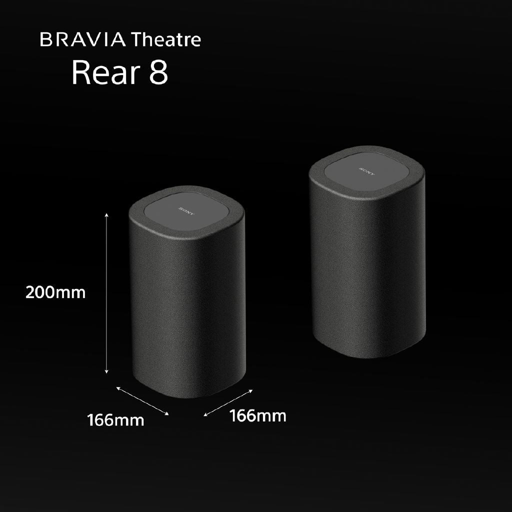 Sony Theatre Rear 8 Wireless Speakers for Soundbar, 360 Spatial Sound, Immersive Audio