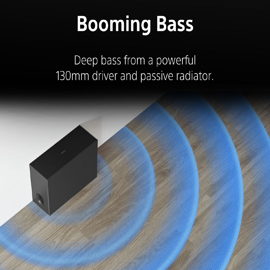 Sony Theatre Sub 7 Compact Wireless Subwoofer for Immersive Powerful Bass