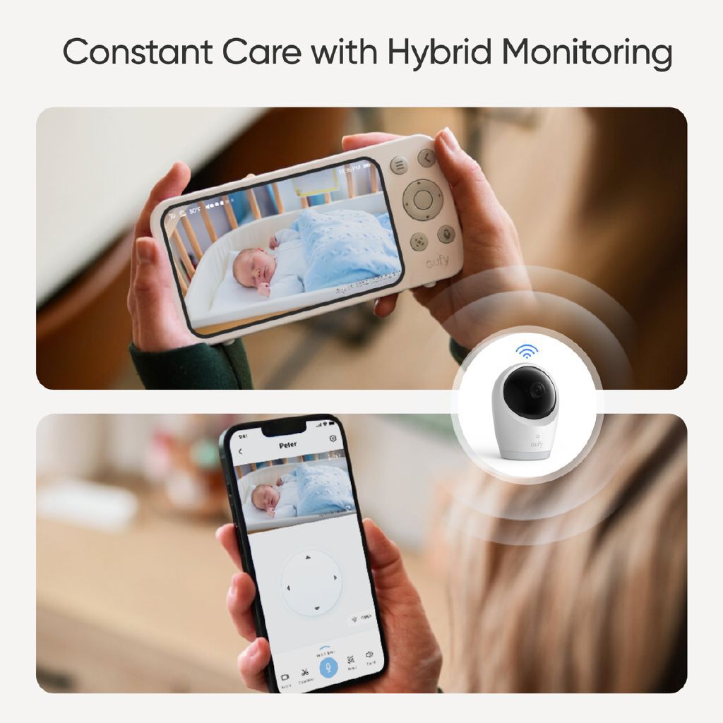 Eufy E21 Wireless Baby Monitor: 4K Pan Tilt Zoom, Night Vision & Smart Alerts