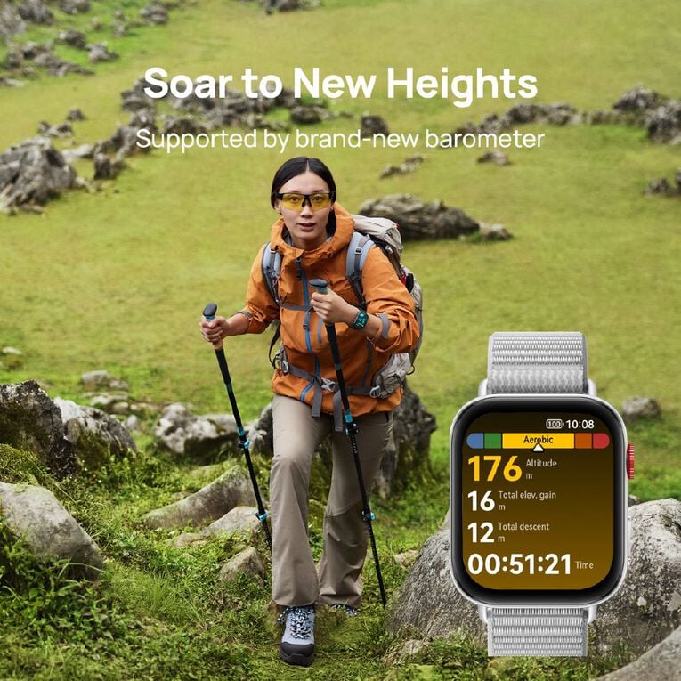 Huawei Watch Fit 4 Grey Smartwatch: Advanced Fitness, Dual GPS, 10-Day Battery Life
