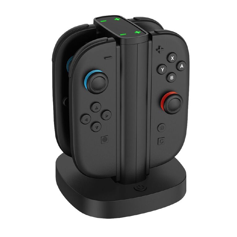 PowerWave Quad Charging Stand: Fast USB Charger for Nintendo Switch 2 Controllers