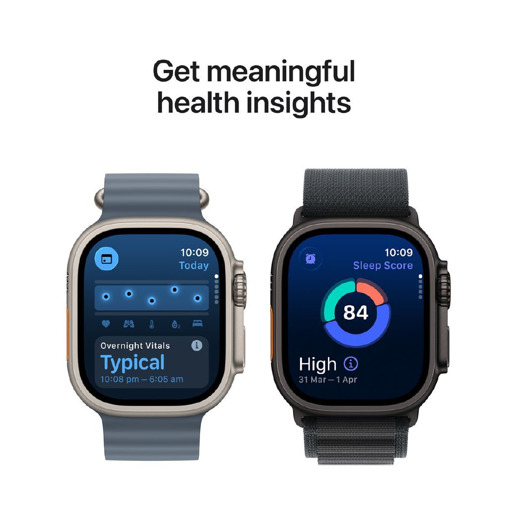 Apple Watch Ultra 3 Cellular 49mm Natural Titanium GPS Smartwatch Blue Trail Loop