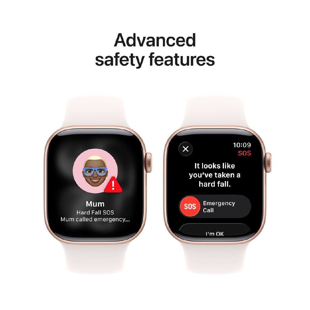Apple Watch Series 11 GPS 42mm Rose Gold Aluminum Smartwatch Light Blush Band