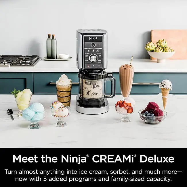Ninja CREAMi Deluxe 11-in-1 Frozen Treat Maker: Craft Ice Cream, Gelato, Sorbet, & More!