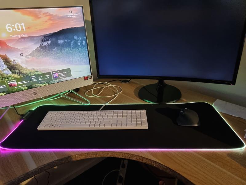 Playmax Surface X2-RGB Gaming Mouse Mat with Dynamic LED Lighting