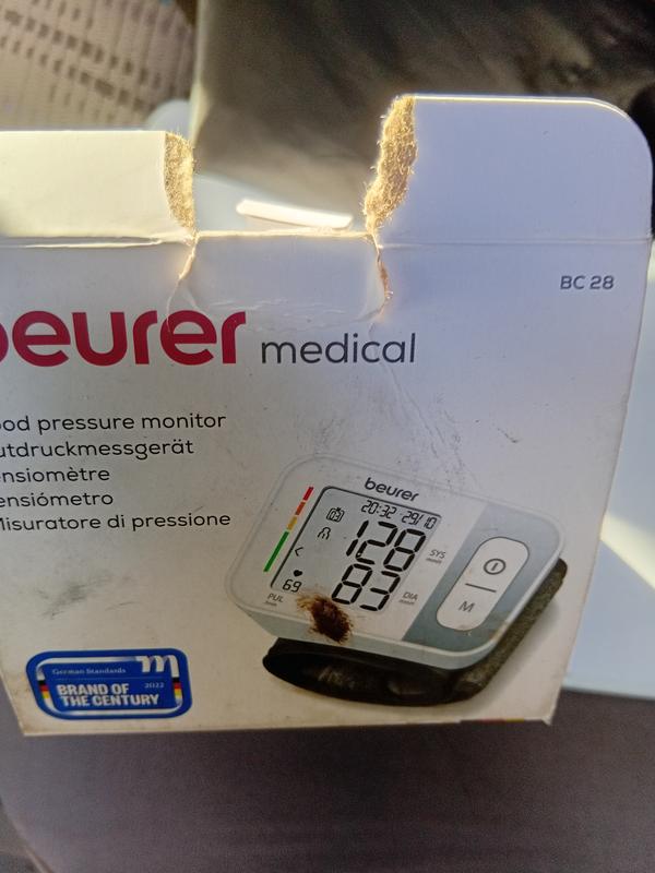 Beurer BC28 Automatic Portable Wrist Blood Pressure Monitor For Accurate Readings