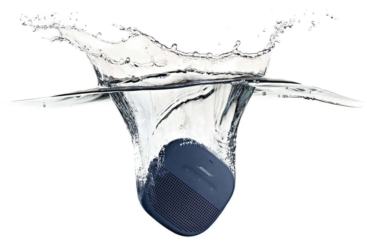 Tiny Bose SoundLink Micro Bluetooth Speaker: Rugged, Waterproof, Portable Black Sound