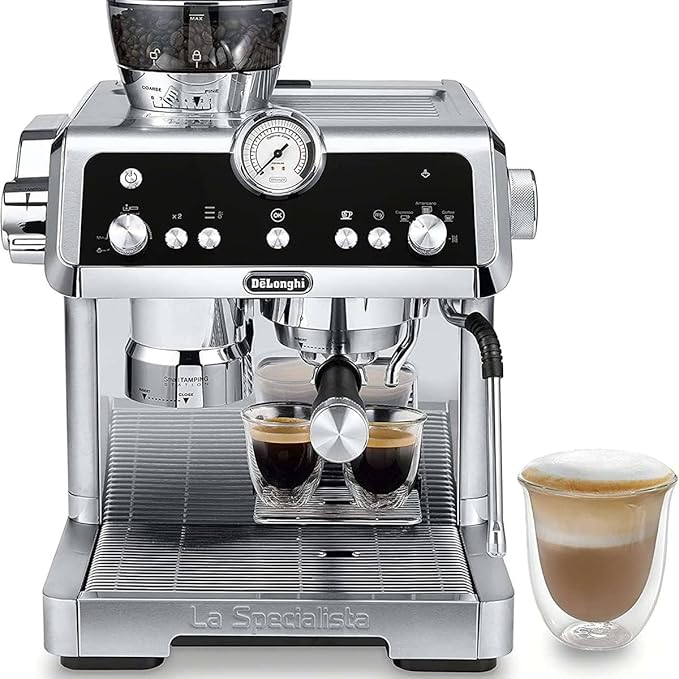 De'Longhi EC9355M La Specialista Prestigio Espresso Machine, 1.3L, Stainless Steel,Silver