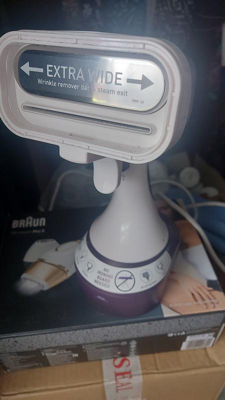 Sunbeam Power Steam Handheld Garment Steamer: Fast Heat, Portable, Wrinkle Remover, Dual Settings