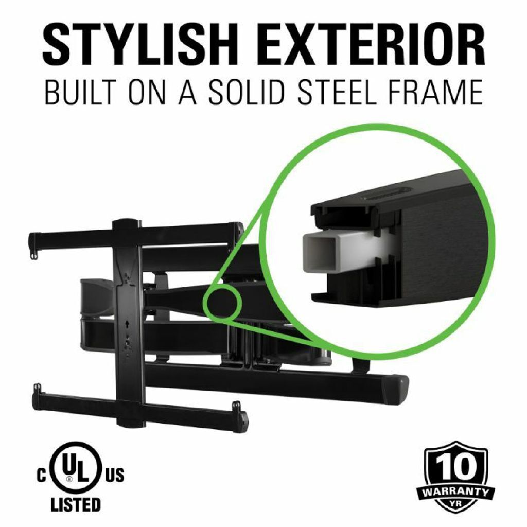 Sanus Premium Full Motion Articulating TV Wall Mount for 42-90 Inch Displays