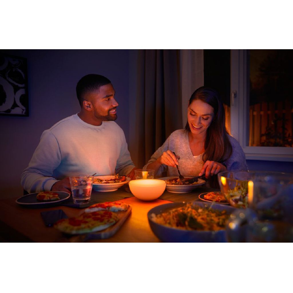 Philips Hue Go V2 Portable Smart LED Table Lamp, 16 Million Colors, White