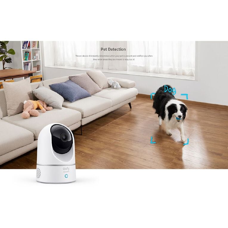 Eufy 2K Pan-Tilt Indoor Security Camera, Smart AI Tracking, Two-Way Audio