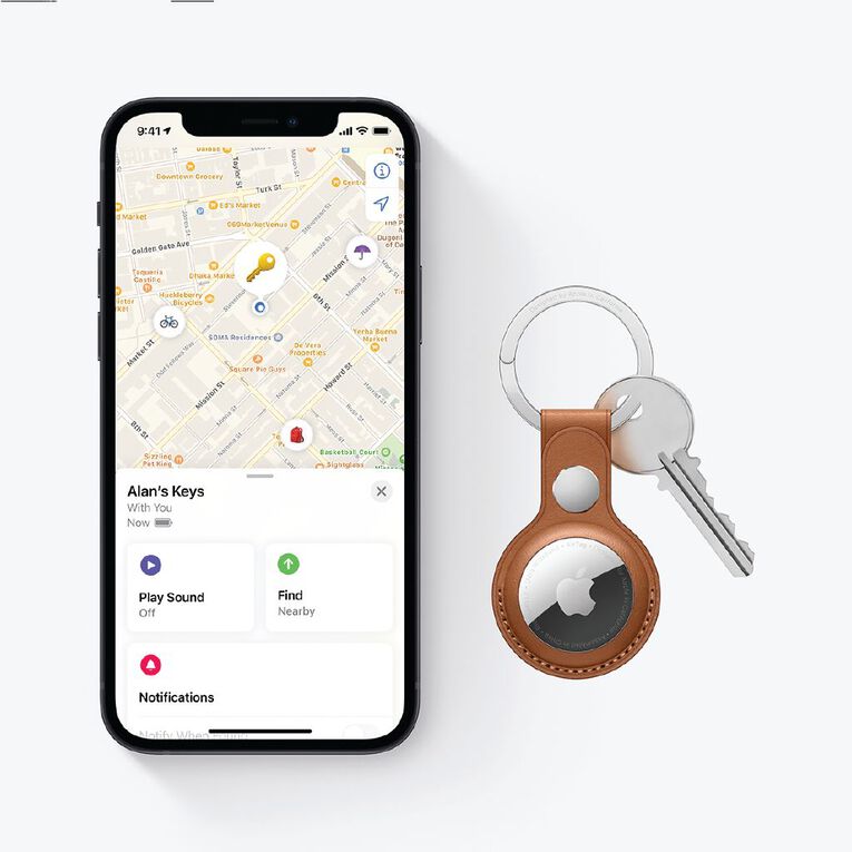 Apple AirTag 4-Pack: Bluetooth Item Finder, Precision Tracking, Long Battery Life