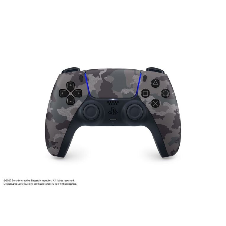 PS5 DualSense Wireless Controller: Immersive Haptic Feedback, Adaptive Triggers, Grey Camouflage Gaming