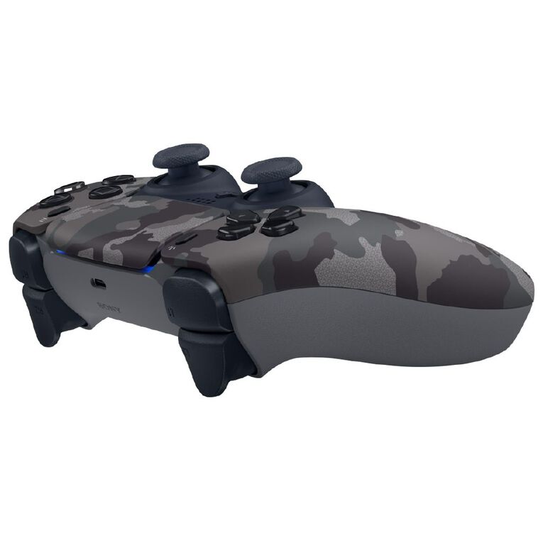 PS5 DualSense Wireless Controller: Immersive Haptic Feedback, Adaptive Triggers, Grey Camouflage Gaming
