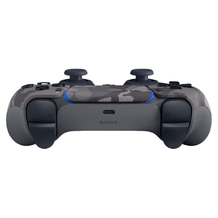 PS5 DualSense Wireless Controller: Immersive Haptic Feedback, Adaptive Triggers, Grey Camouflage Gaming