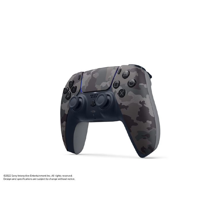 PS5 DualSense Wireless Controller: Immersive Haptic Feedback, Adaptive Triggers, Grey Camouflage Gaming