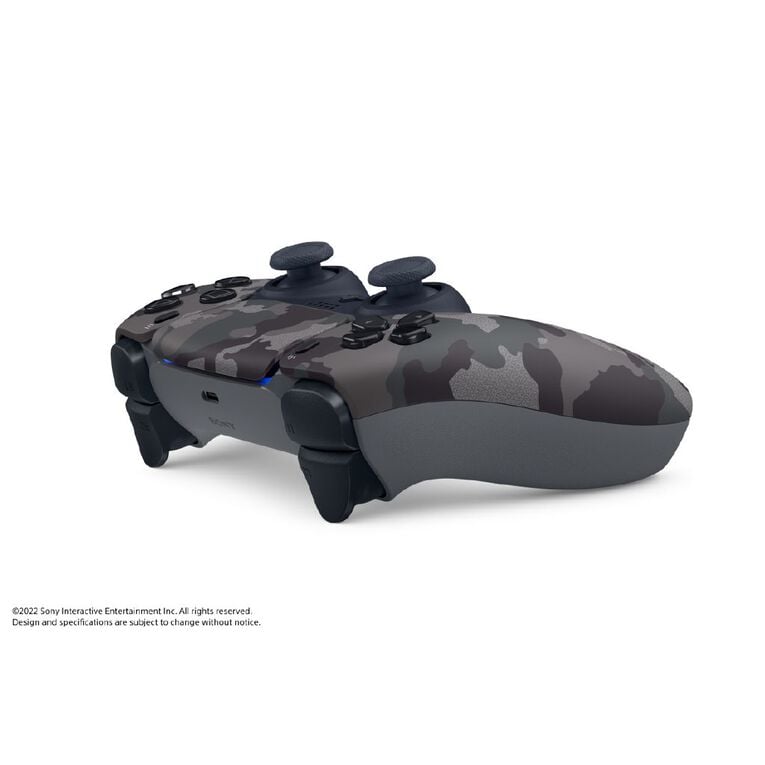 PS5 DualSense Wireless Controller: Immersive Haptic Feedback, Adaptive Triggers, Grey Camouflage Gaming