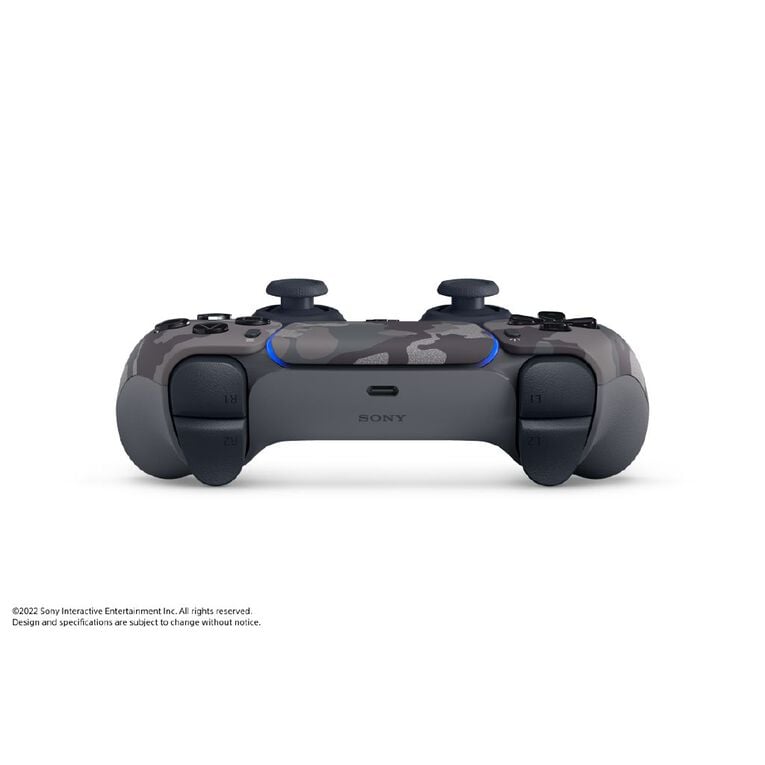 PS5 DualSense Wireless Controller: Immersive Haptic Feedback, Adaptive Triggers, Grey Camouflage Gaming