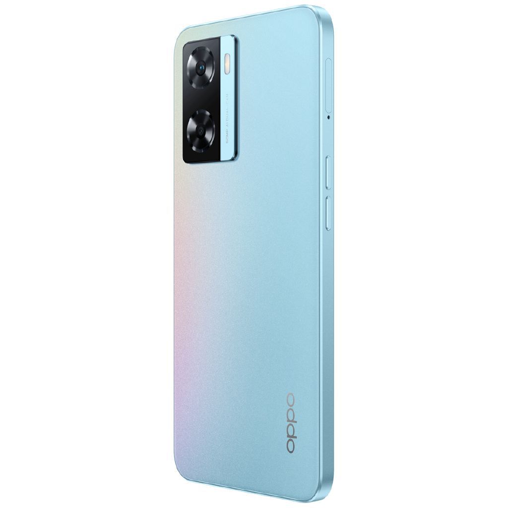 OPPO A57s Sky Blue Smartphone with 5000mAh Battery, 50MP AI Camera, 128GB Storage