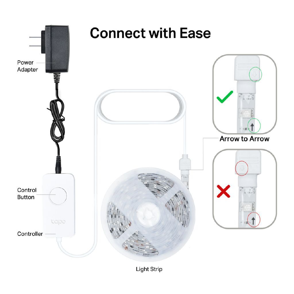 TP-Link Tapo L930 16.4ft Smart Wi-Fi Multicolour LED Light Strip with HomeKit