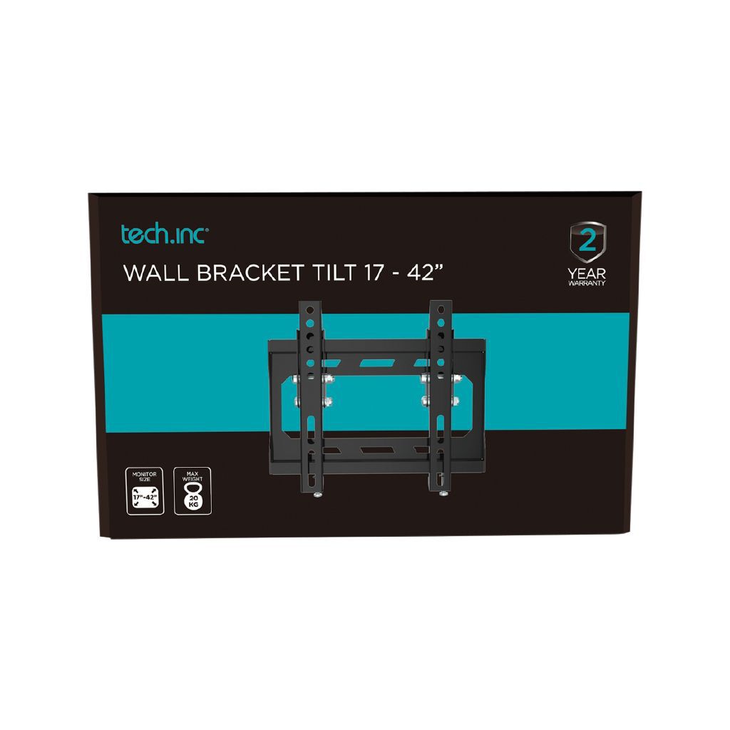Adjustable Tilting TV Wall Mount for 17-42 Inch Screens, VESA 200x200mm