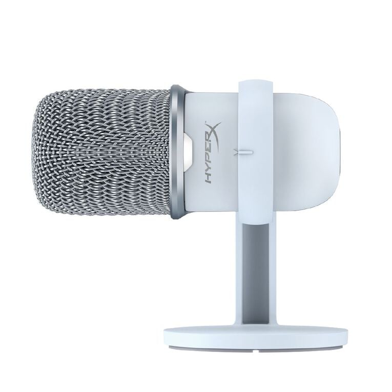 HyperX SoloCast White USB Microphone: High-Quality Audio for Streamers & Gamers